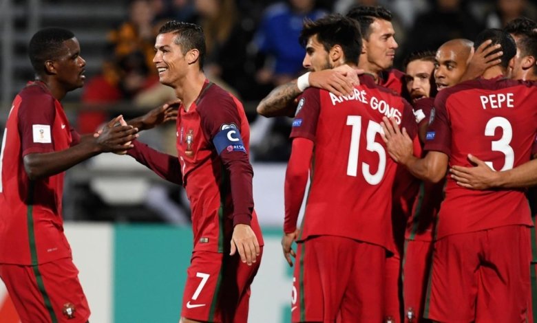 cristiano ronaldo portugal faroe islands goal