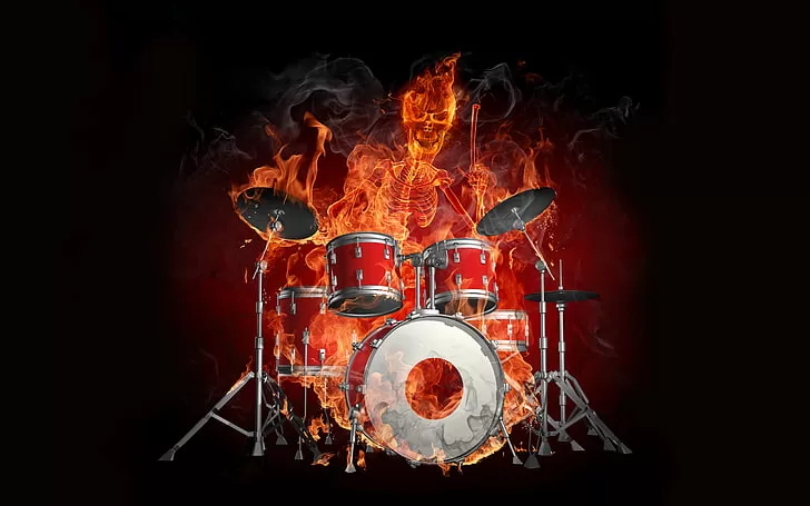 burning drum set jpg