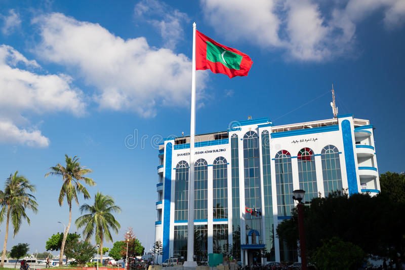 shaheedh hussain adam building flag maldives centre city male capital maldives december 89927214 e1610967469705