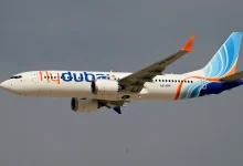 A Flydubai Boeing 737 MAX 8