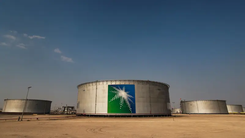 oil tanks at Saudi