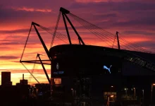 A general view of Manchester City