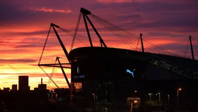 A general view of Manchester City