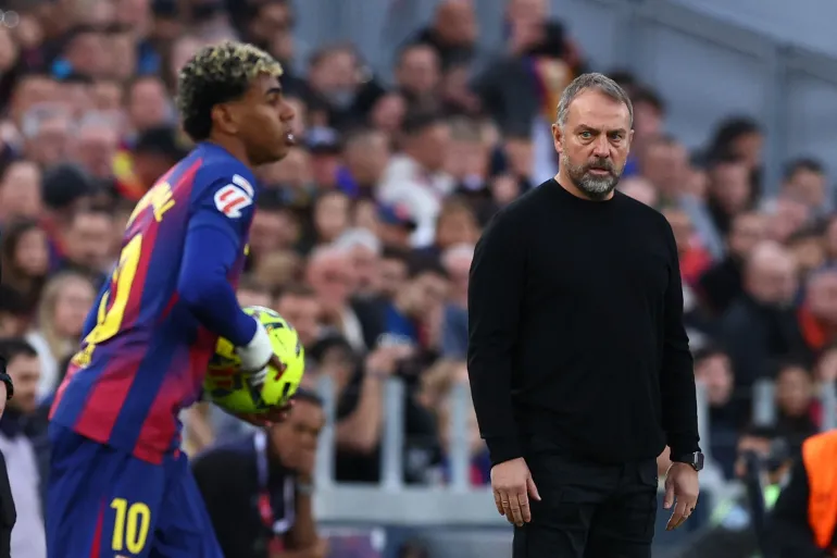 Barcelona coach Hansi Flick