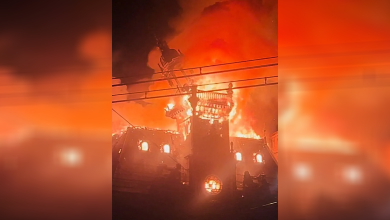 Fire in Limoges city hall