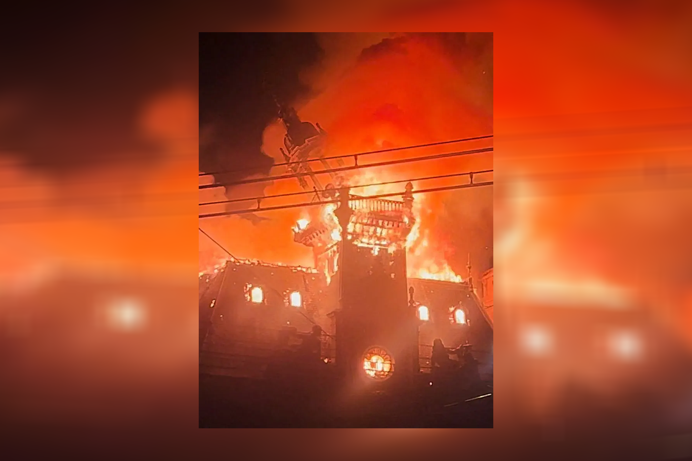Fire in Limoges city hall