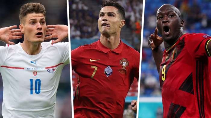 cristiano ronaldo romelu lukaku patrik schik euro